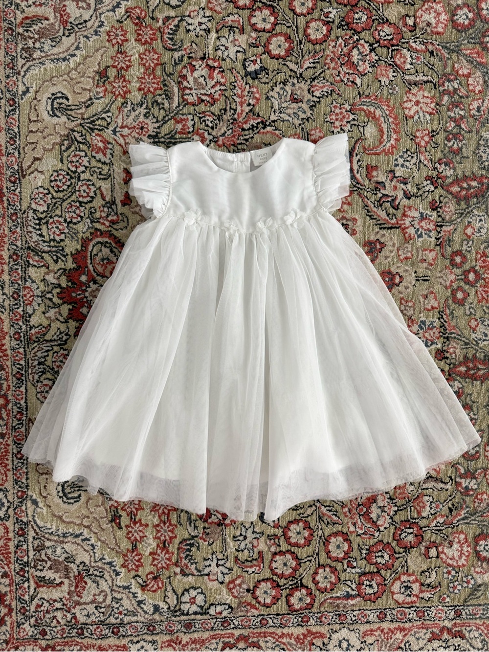 next White Tulle Baby Dress